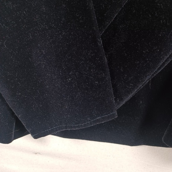 My Michelle Vintage Black Velvet Victorian Lace Bib Skirt Set Goth Dark Academia - Picture 14 of 16